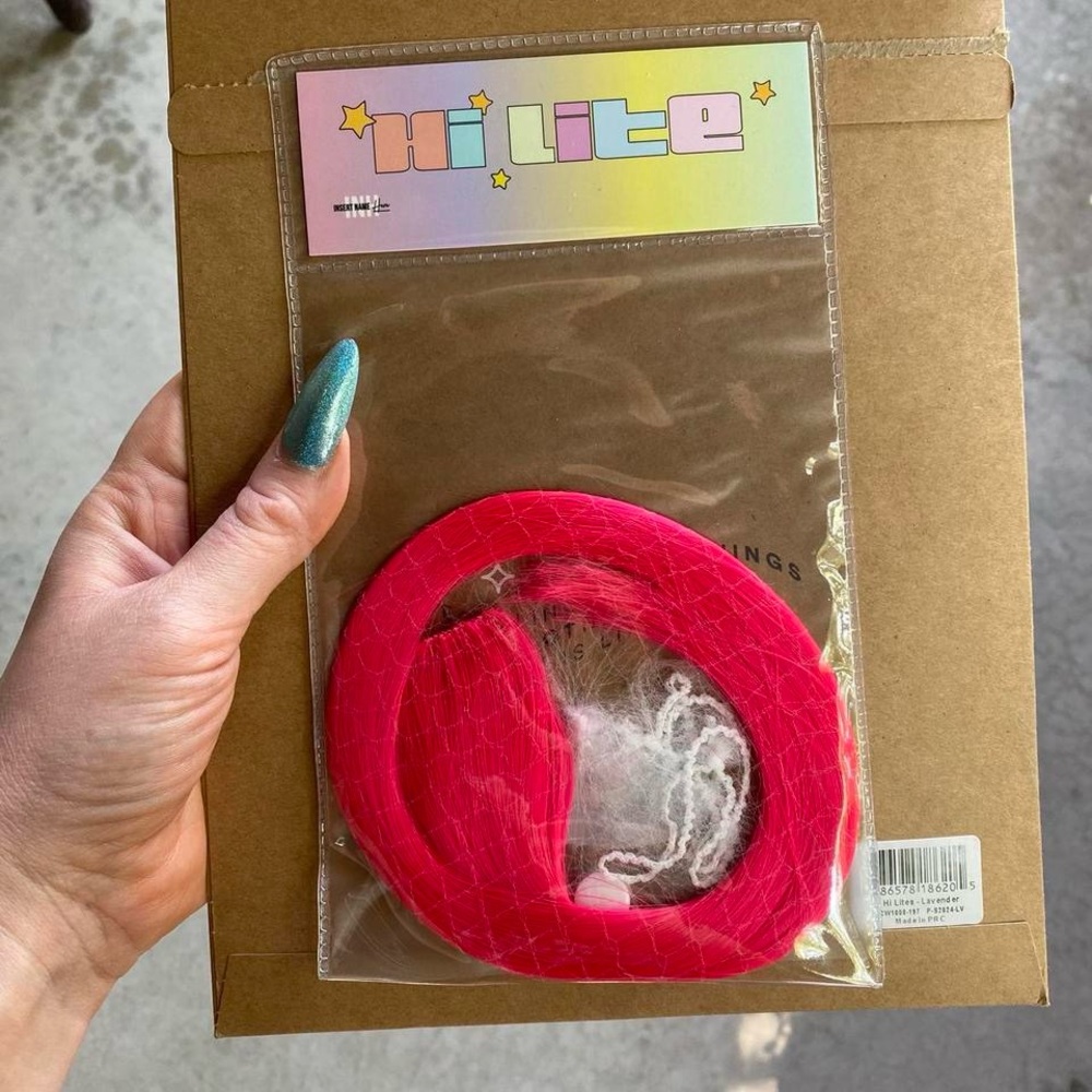 Insert name here INH clip in hi lite peekaboo color extensions